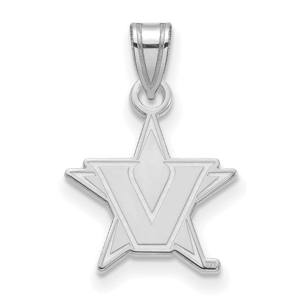 10k White Gold Vanderbilt U. Small Pendant